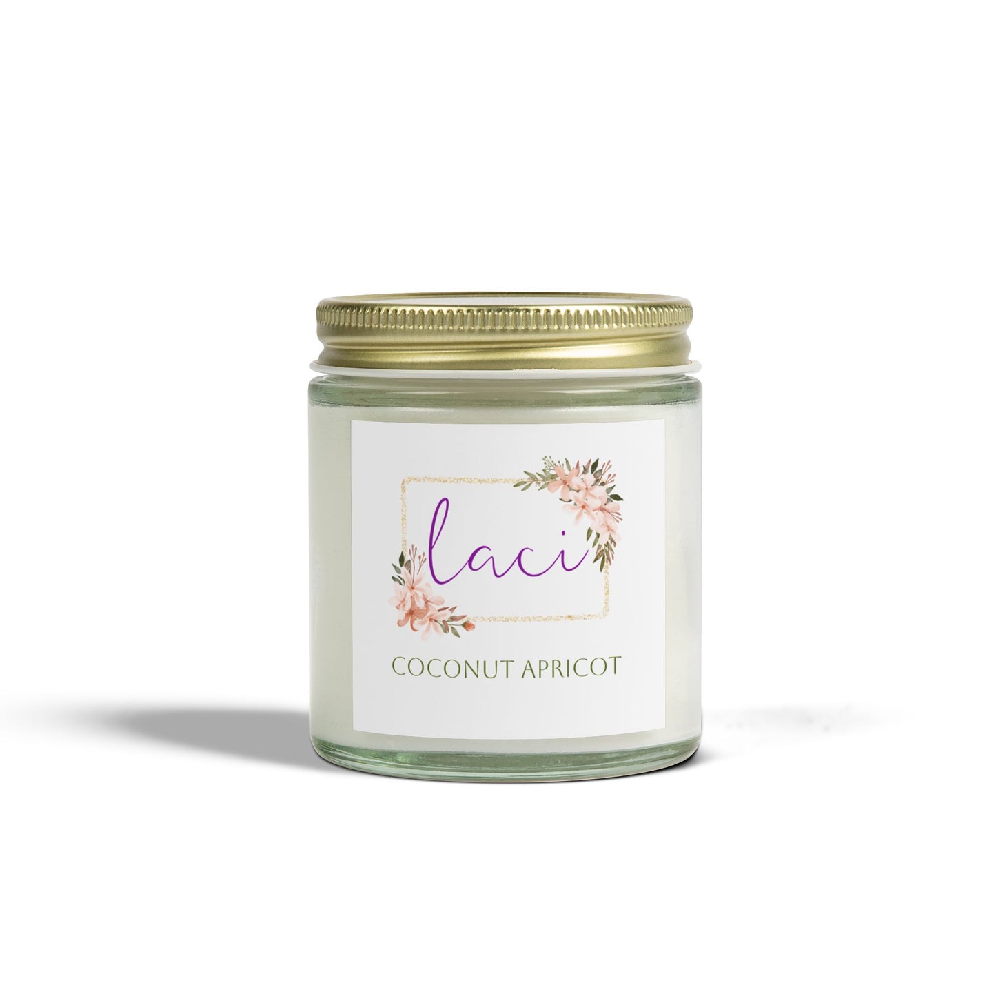 Coconut Apricot Scented Natural Wax Candles