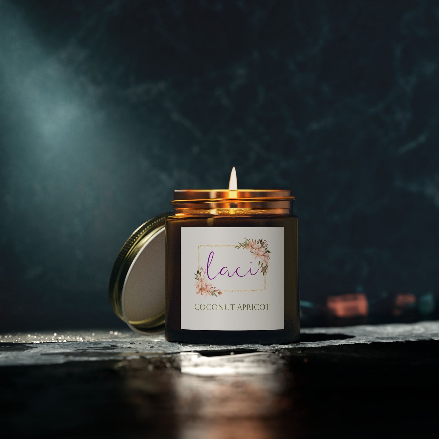 Coconut Apricot Scented Natural Wax Candles